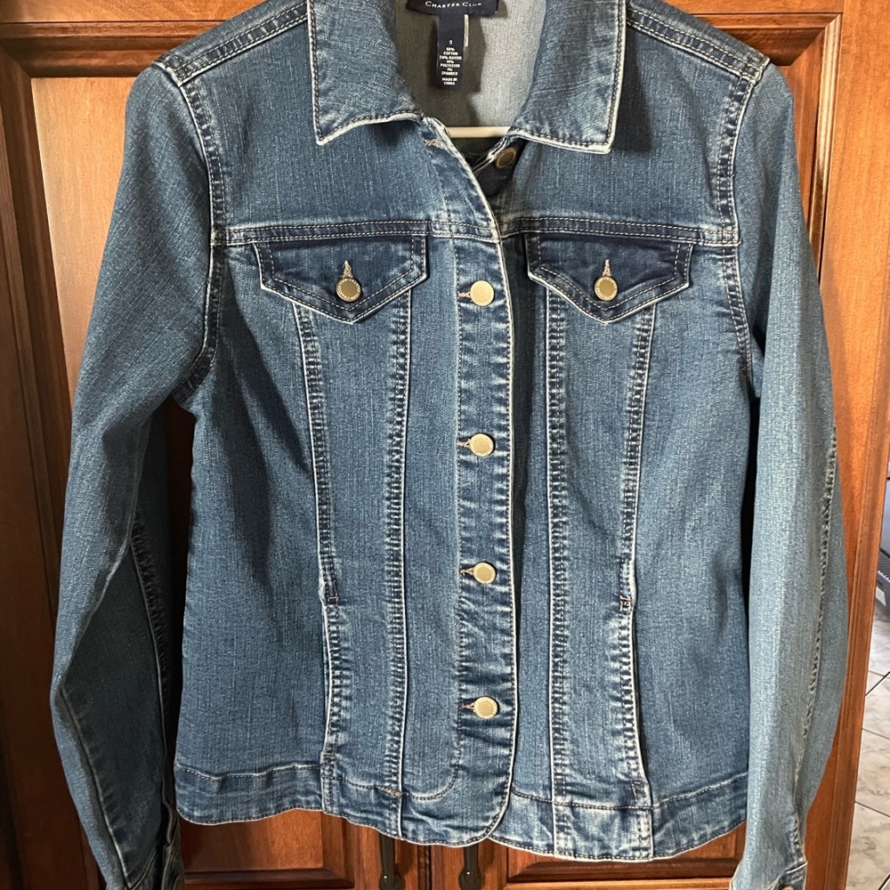 Denim Jacket by Charter Club - Blue